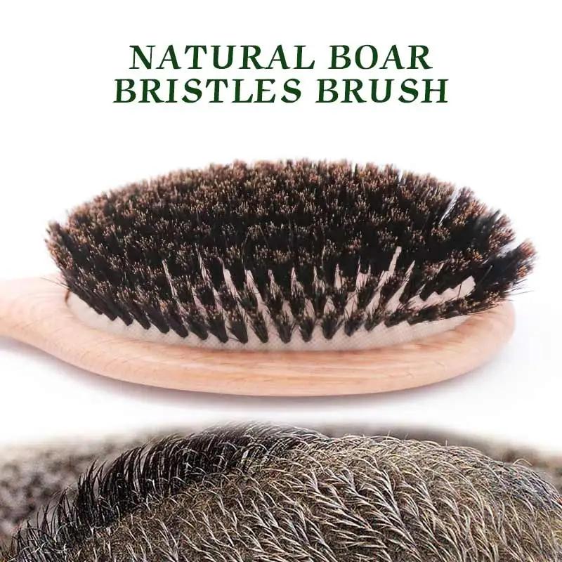 BOOMSLIFE brosse à cheveux en poils de sanglier femmes peignes pour cheveux brosse à cheveux en bois