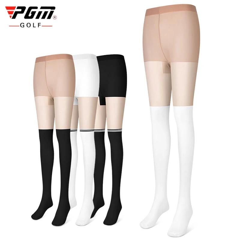 Pgm – bas Anti-UV pour femmes, bas de Golf, jambes respirantes en Patchwork, Anti-transpiration, col