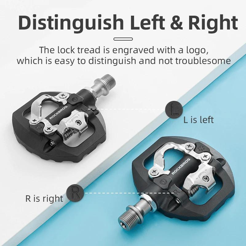 ROCKBROS pédales de vélo roulement scellé étanche anti-dérapant taquet plat en Nylon une pièce pédal