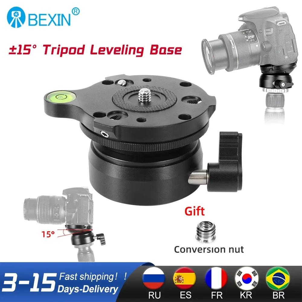BEXIN-Trépied professionnel pour appareil photo reflex numérique, base de chute, plaque de réglage a