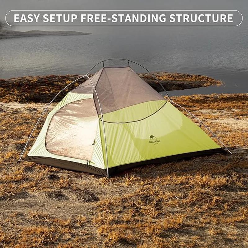 Tente ultralégère Naturehike Cloud Up 2 Pro pour 2 personnes, imperméable, pour randonnée, plage, ca