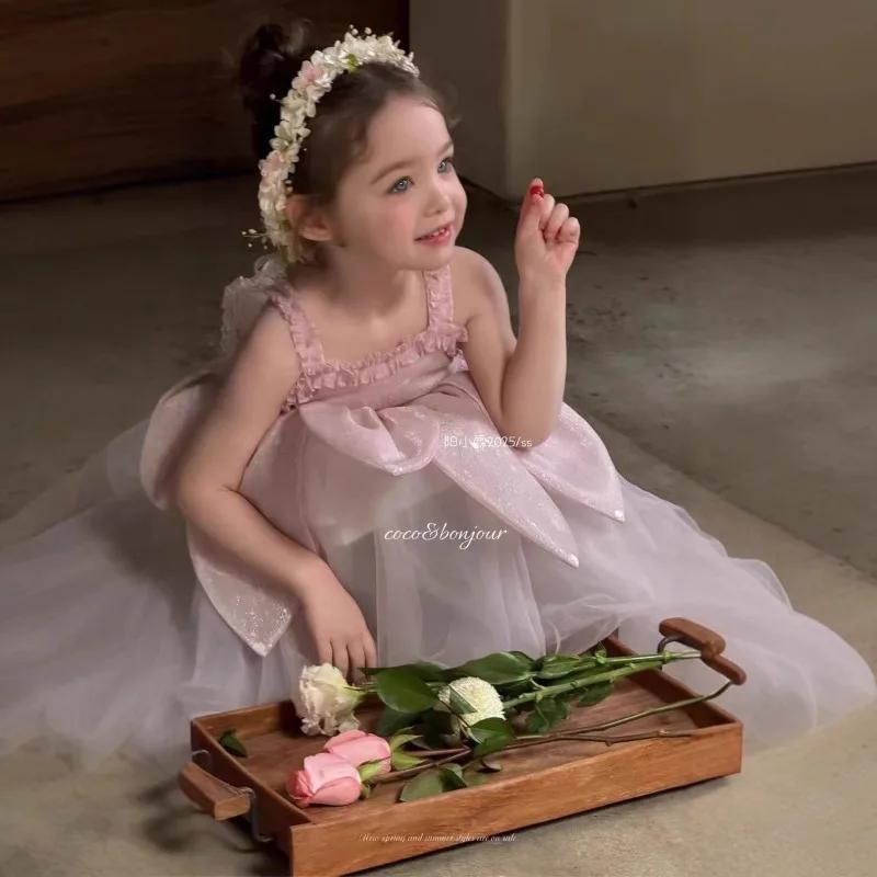 Jupe débardeur d'été pour filles, jupe à bretelles pour enfants, robe de princesse pour enfants, nou