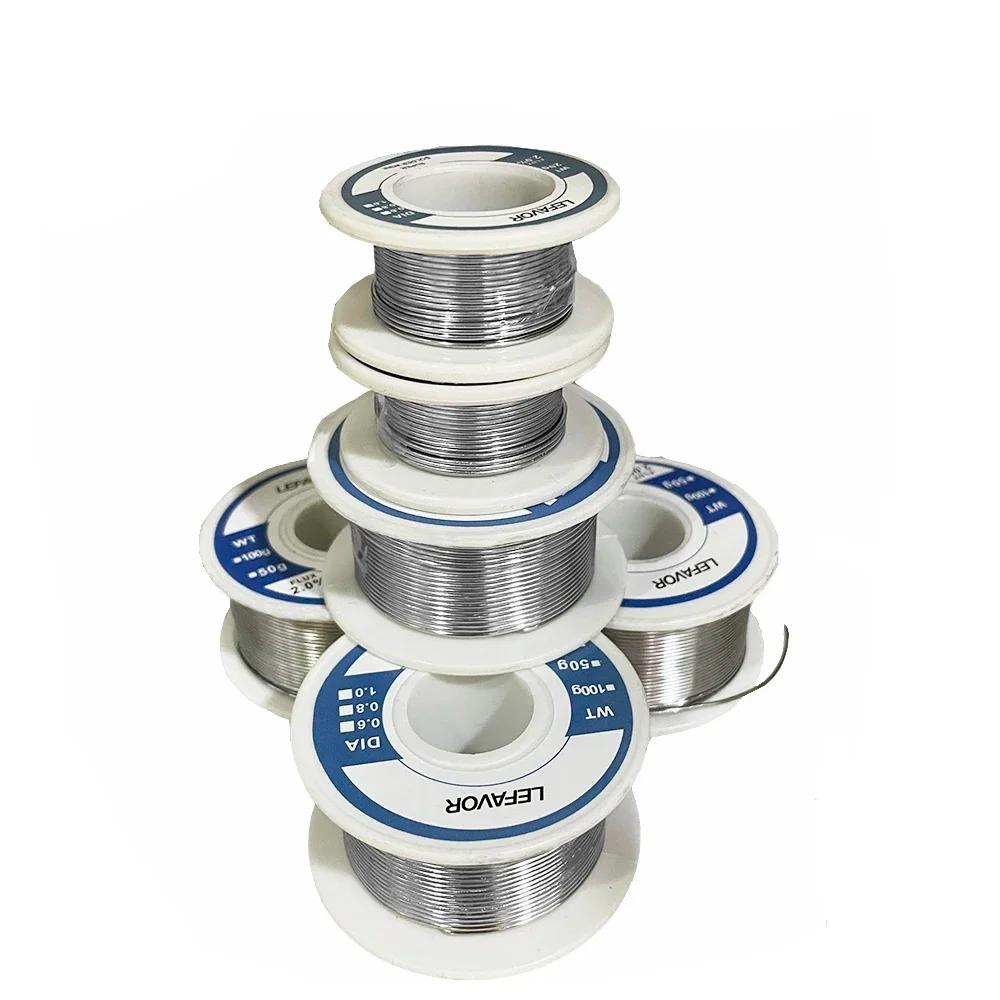 Rouleau de fil à souder à noyau de colophane, soudure 18/fil, 18/fonte, sans nettoyage, 0.8mm, 1.0mm