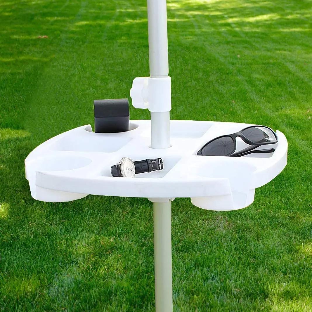 CYBeach-Parapluie escalade avec 4 porte-gobelets et 4 grilles de collation, adapté aux plages, terra