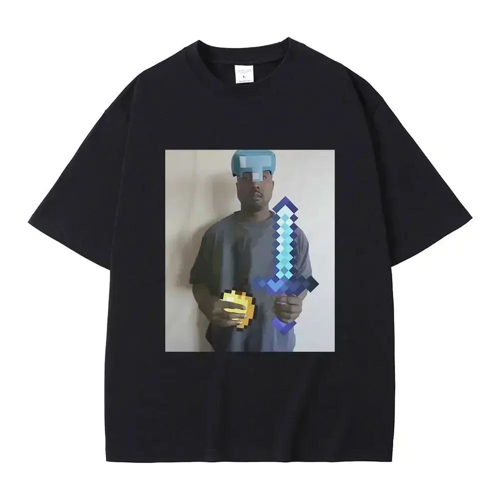 Drôle Kanye West Meme T-Shirt hommes Vintage Hip Hop Rap Style T-Shirt hommes femmes à manches court