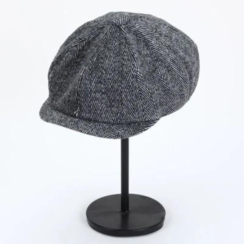 Casquettes Newsboy Rétro pour Hommes, Chapeaux Octogonaux, Chapeaux de Peintre Britanniques, Bérets