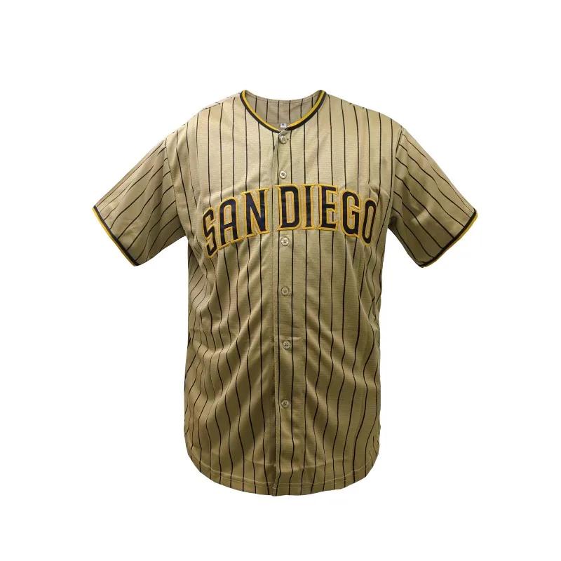 Maillot de Baseball pour hommes, vêtements de sport confortables, chemise de Baseball cousue à sécha