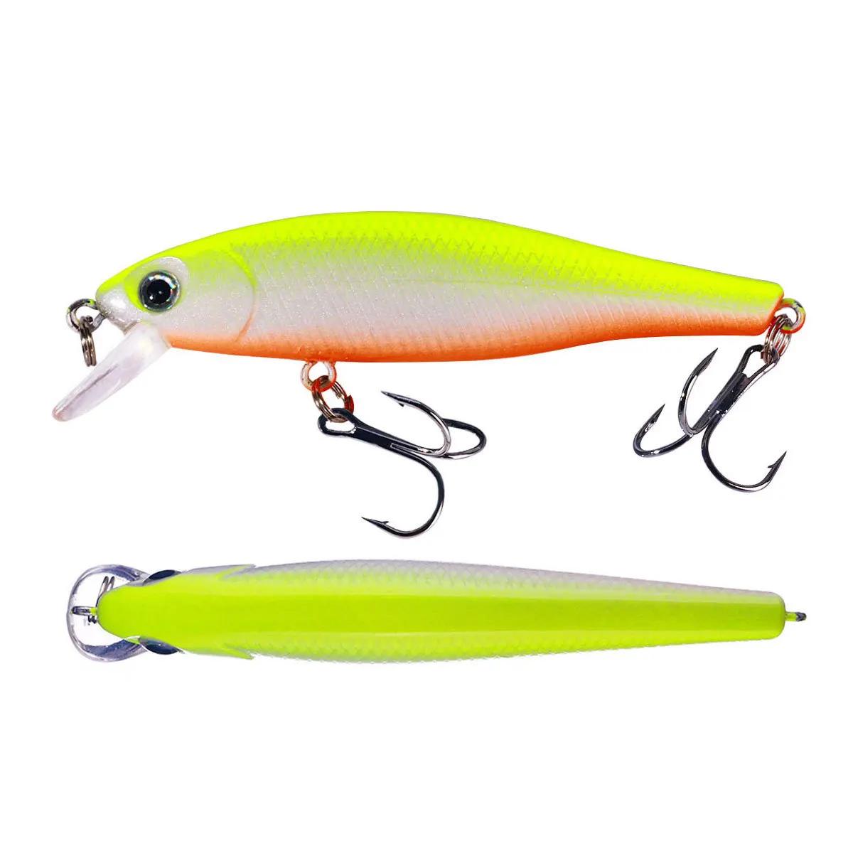 Leurre méné rigide flottant avec yeux 3D, appât Él, wobJeff, crankbait, matériel de pêche à la traîn