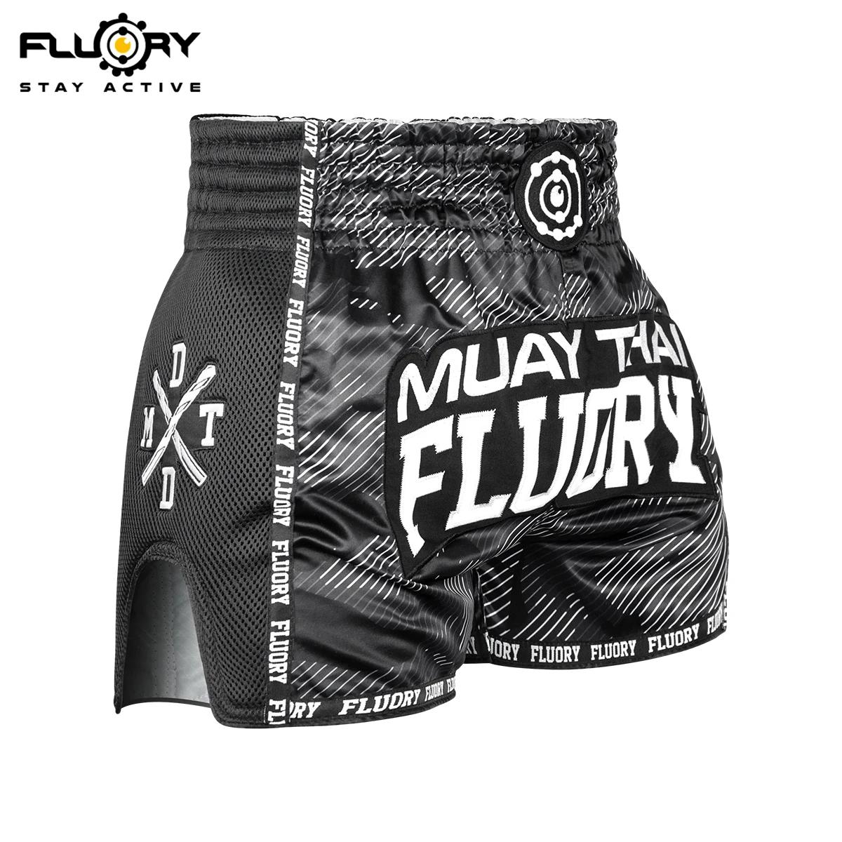 FLUORY MMA combat Muay Thai Shorts Boxer entraînement sport haute qualité Kick Boxing Fitness pantal