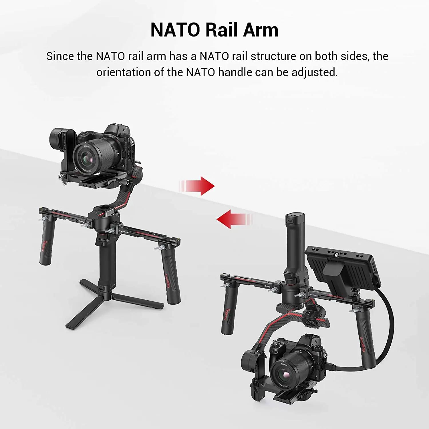 SmallRig – double poignée réglable pour DJI RS 2 /RSC 2/RS 3 / RS 3 Pro /RS 4/ RS 4 Pro, support de