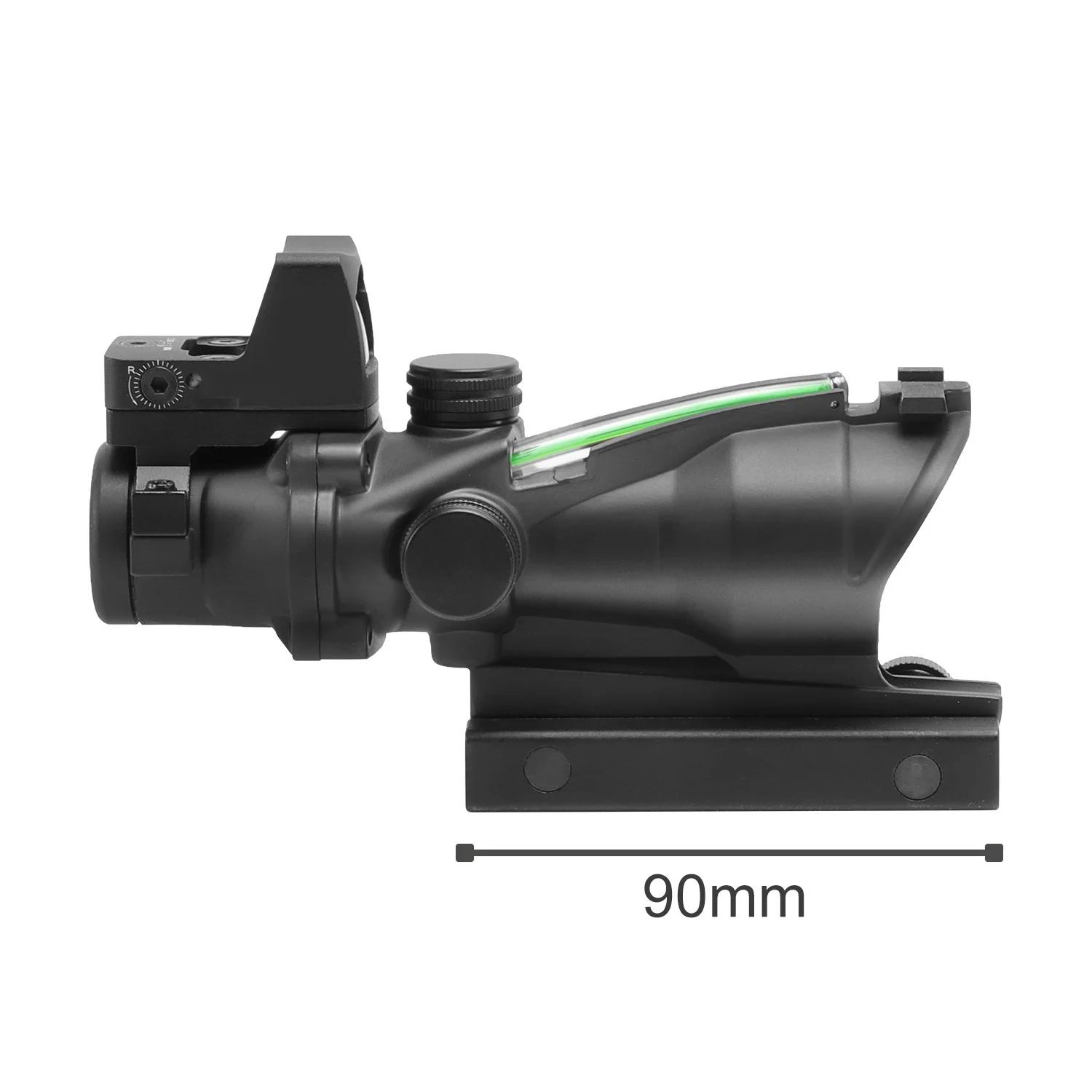 Portée tactique réglable à point rouge 4x32, 1x 4x, portée sur Rail de 20mm pour la chasse