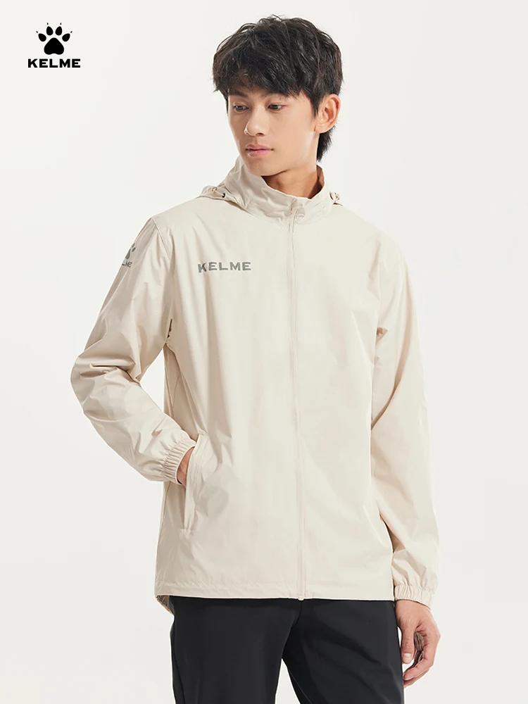 Veste coupe-vent homme imperméable pour football et running - Entraînement extérieur toutes saisons