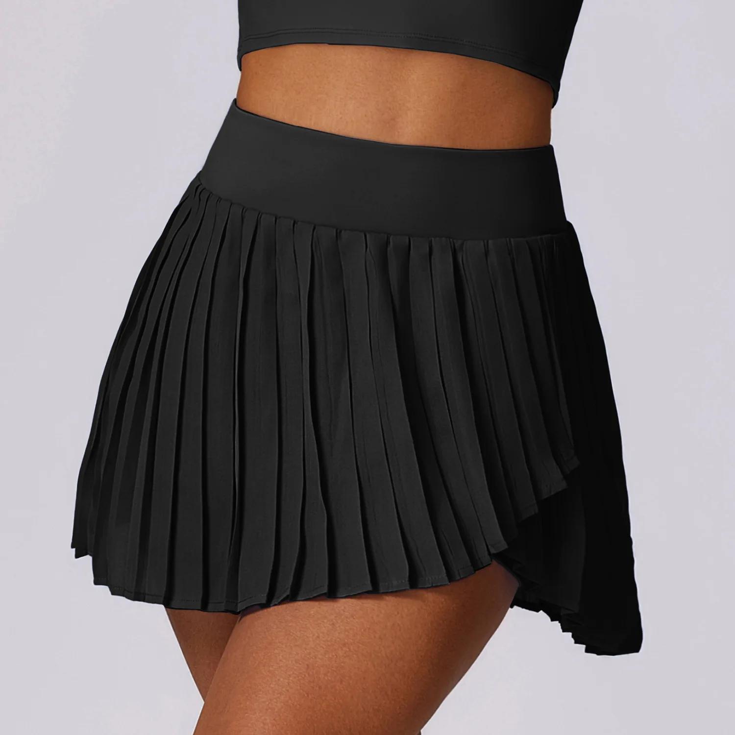 Jupe tennis femme poches plissée golf fitness short intégré - Vêtements sport