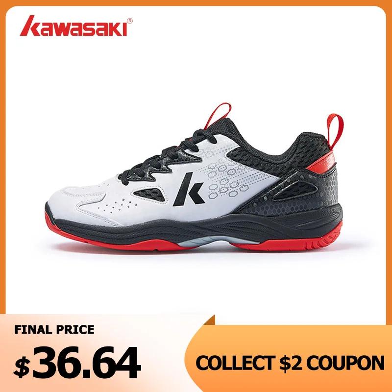 Chaussures de badminton Kawasaki pour hommes - Conception anti-twist et respirante pour le tennis