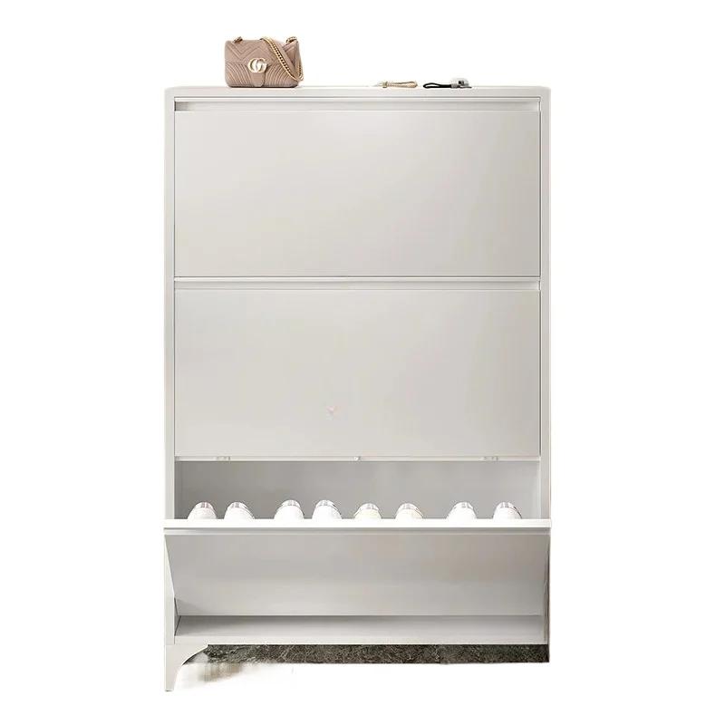  Armoire à chaussures en acier Ultra mince, gain de place, étagère à chaussures sur pied pour entré