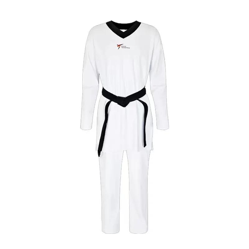 Nouveau Taekwondo uniforme compétition Dobok ensemble léger tissu respirant doux confortable pour ad