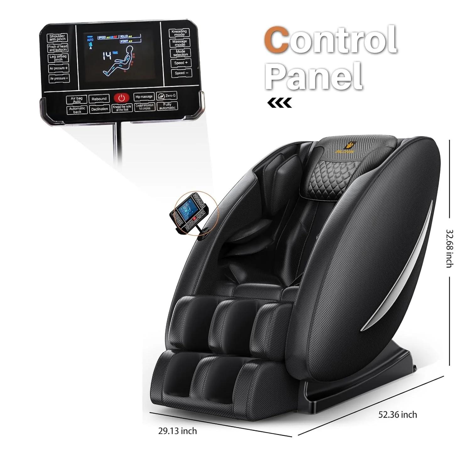 Fauteuil de massage inclinable avec zéro gravité, fauteuil de massage complet du corps avec chauffag