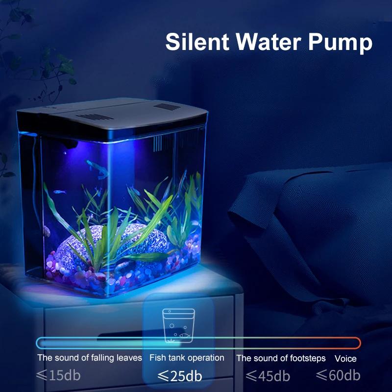 Réservoir de poissons salon petit mini réservoir Douyu ménage table réservoir écologique auto-circul
