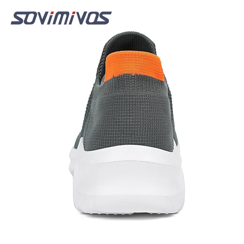 Chaussures de sport respirantes à enfiler pour hommes, baskets d'extérieur super légères, chaussures