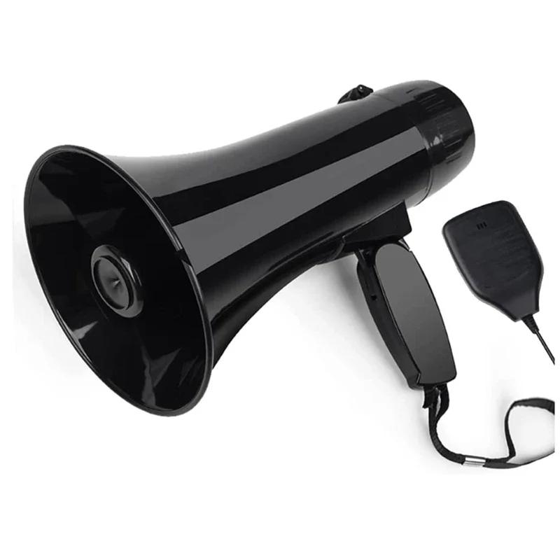 Haut-parleur mégaphone Portable, puissance 35 watts, Bullhorn PA avec Microphone portatif détachable