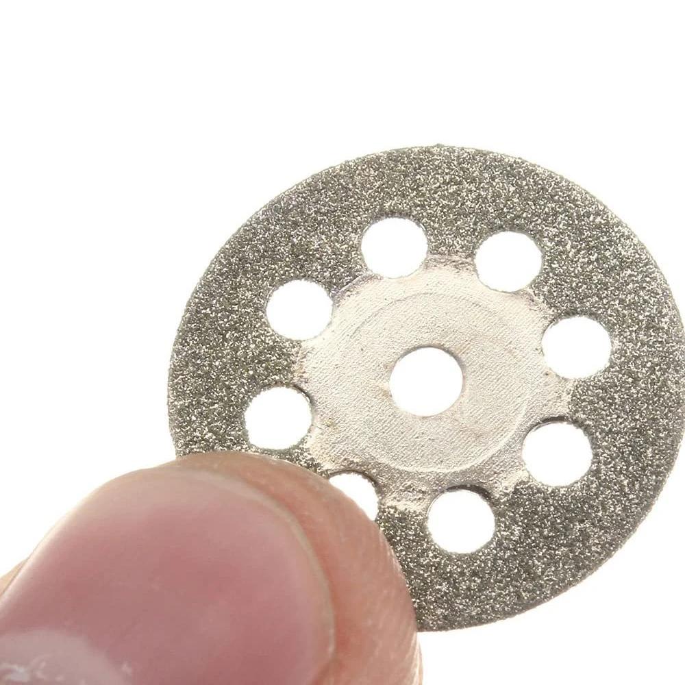 Lame de Scie Diamantée pour Outils Dremel, Mini Disque de Coupe, Pierre, Verre, Carrelage, Métal, Ma