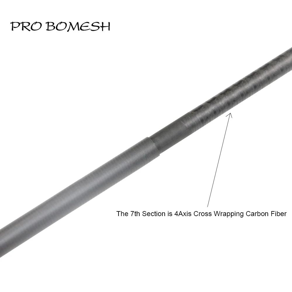 Pro Bomesh Toray – canne à truite de voyage en Fiber de carbone, 1.85m UL, 8 sections, solide, envel