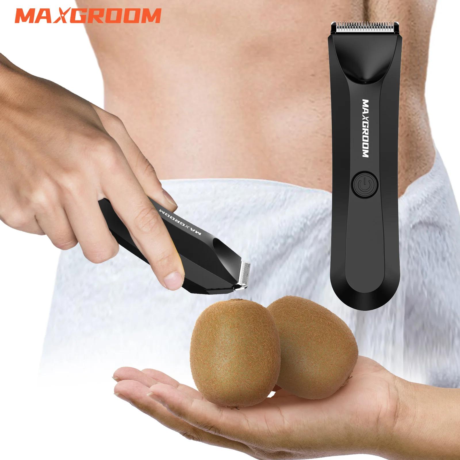 MAXGROOM corps tondeuse à cheveux rasoir pour hommes tondeuse à billes pour l'aine pubienne lame en