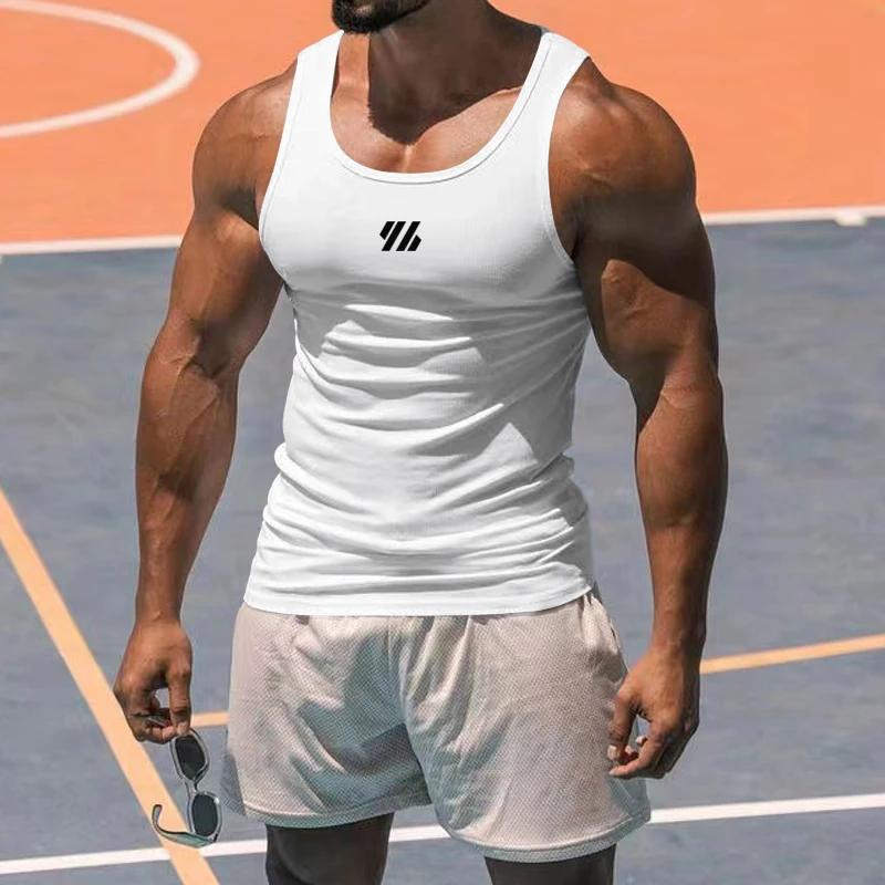 Chemise de sport respirante pour hommes - Vêtement fitness été léger et élastique