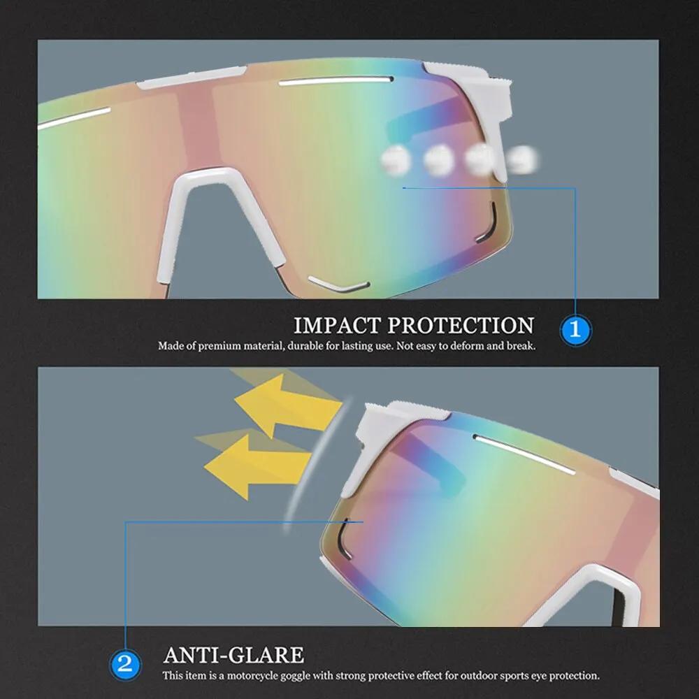 Lunettes de soleil de cyclisme polarisées pour hommes et femmes, lunettes coupe-vent, verres polaris
