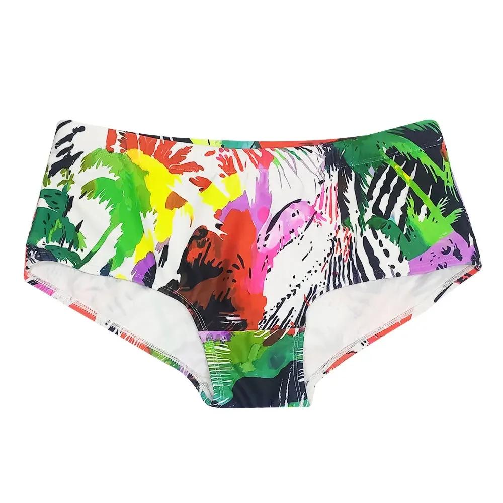 Maillots de bain imperméables multicolores hommes - Surf palm slips bikini boxer plage