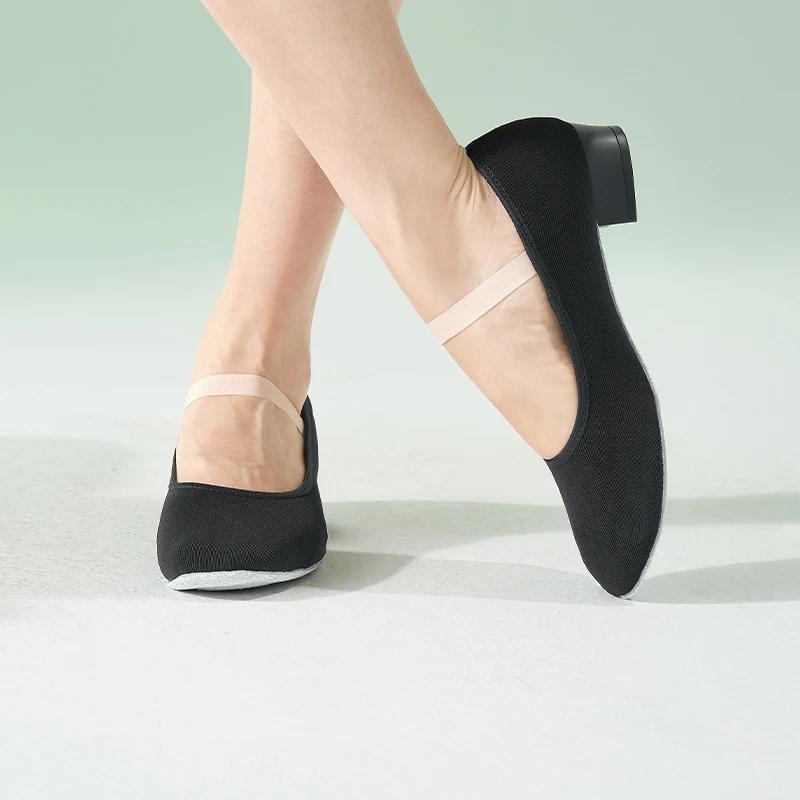 Chaussures de ballet pour filles et femmes - Pantoufles de danse confortables pour gymnastique et cours