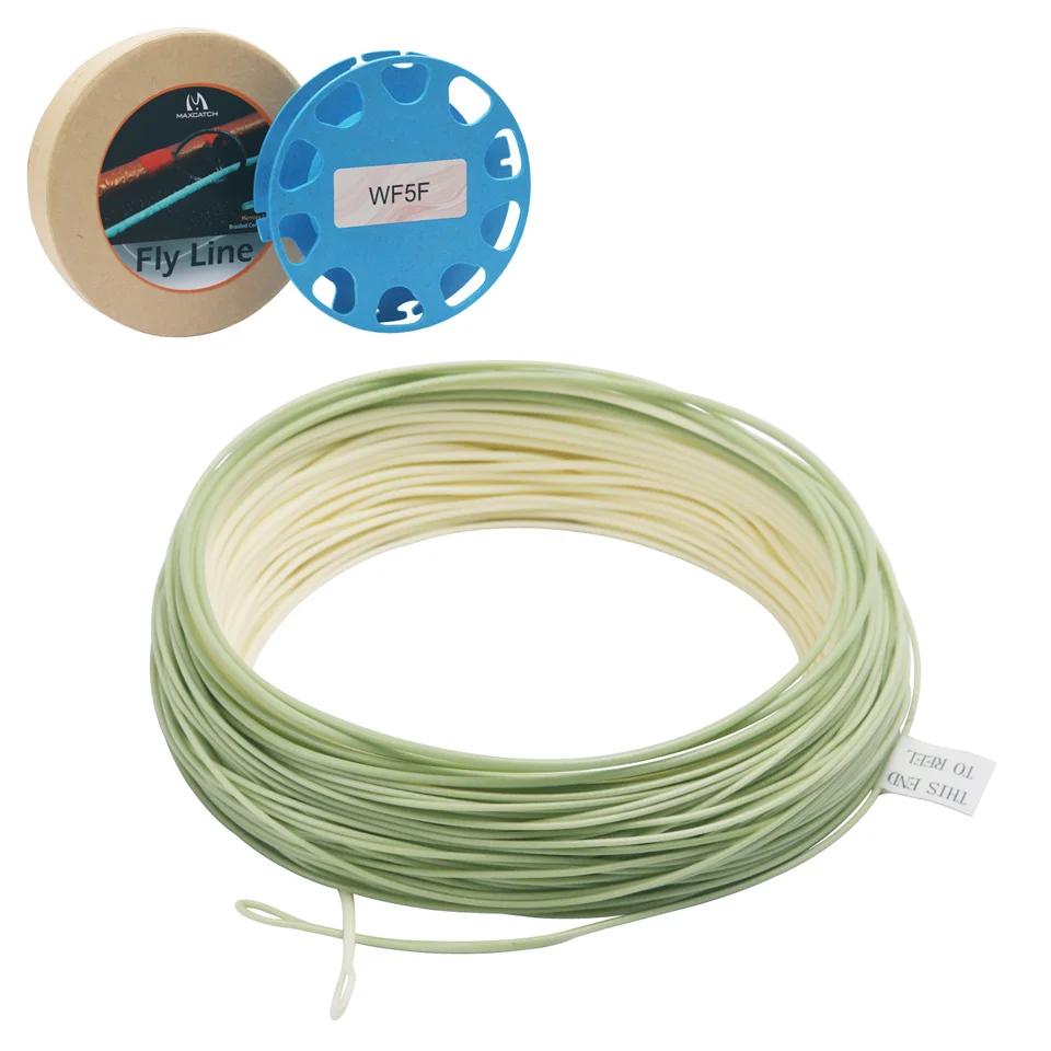 Ligne de pêche à la mouche à la truite Maximumcatch 90FT 4/5/6wt ligne de mouche flottante avant de