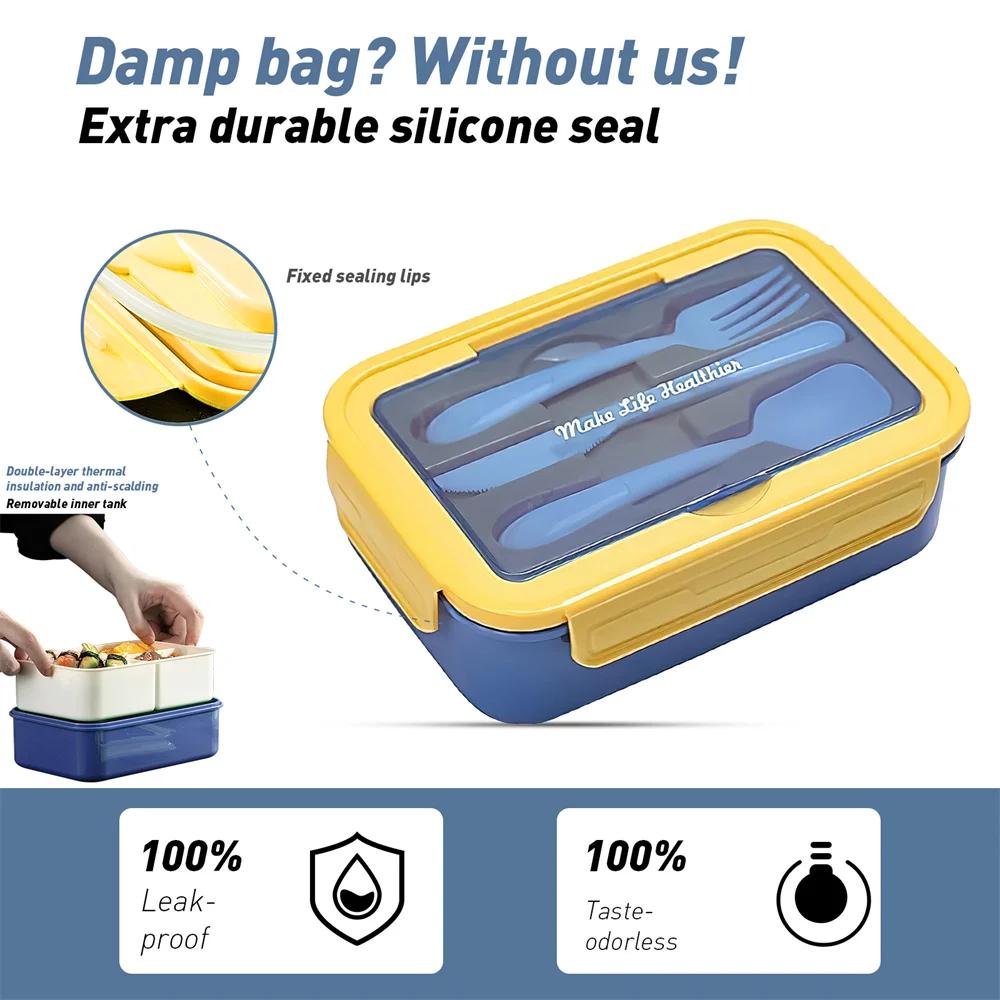 Boîte à lunch portable pour enfants, chauffe-aliments, récipient alimentaire pour enfants au micro-o