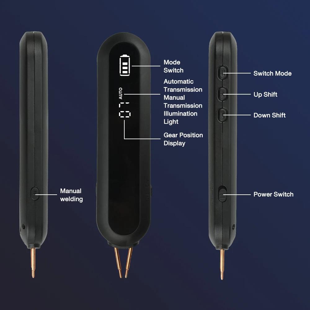 Machine à souder par points portative tout-en-un, 12 vitesses réglables avec lumière LED à 9 niveaux