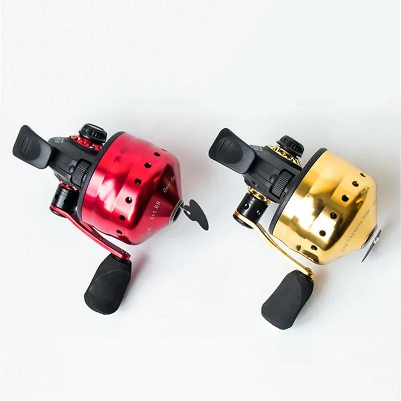 Moulinet de pêche à fronde, roue à main rotative 4 + 1BB 3.6:1, moulinet fermé avec ligne, roue de c