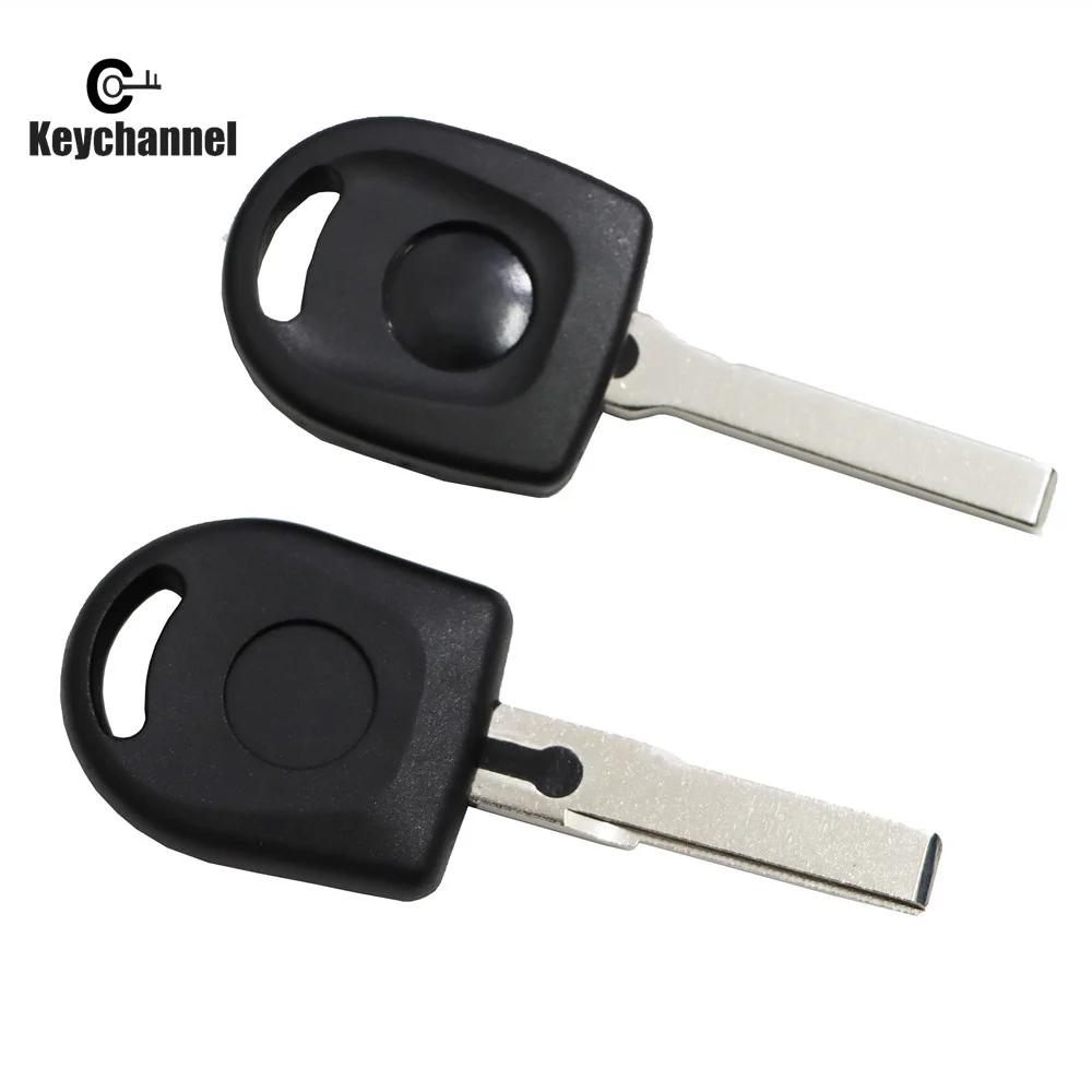 Keychannel 10 pièces/lot transpondeur clé coque HU66 HU162 lame puce tête étui de rechange clé de vo