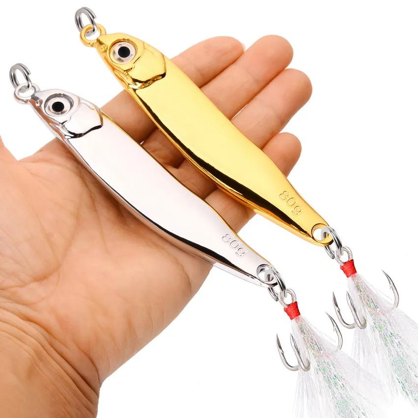 Leurre de pêche en métal cuillère, appâts de bar d'hiver, Spinnerbait, Minnow coulant, Hot Spinner B