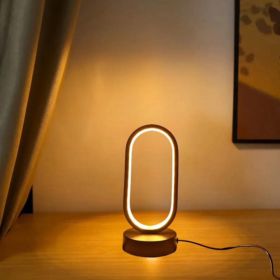 Lampe Led en forme de U pour chambre à coucher, lampe décorative de chevet, salon familial, étude, é
