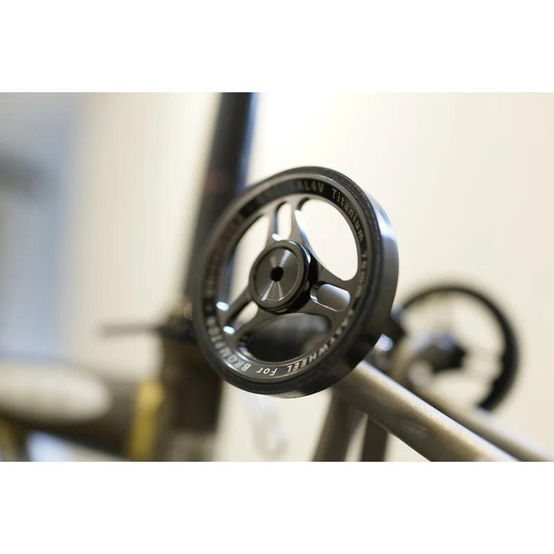 1 paire de roue facile en titane 70mm roue de poussée anodisée ultralégère pour roue en titane bromp