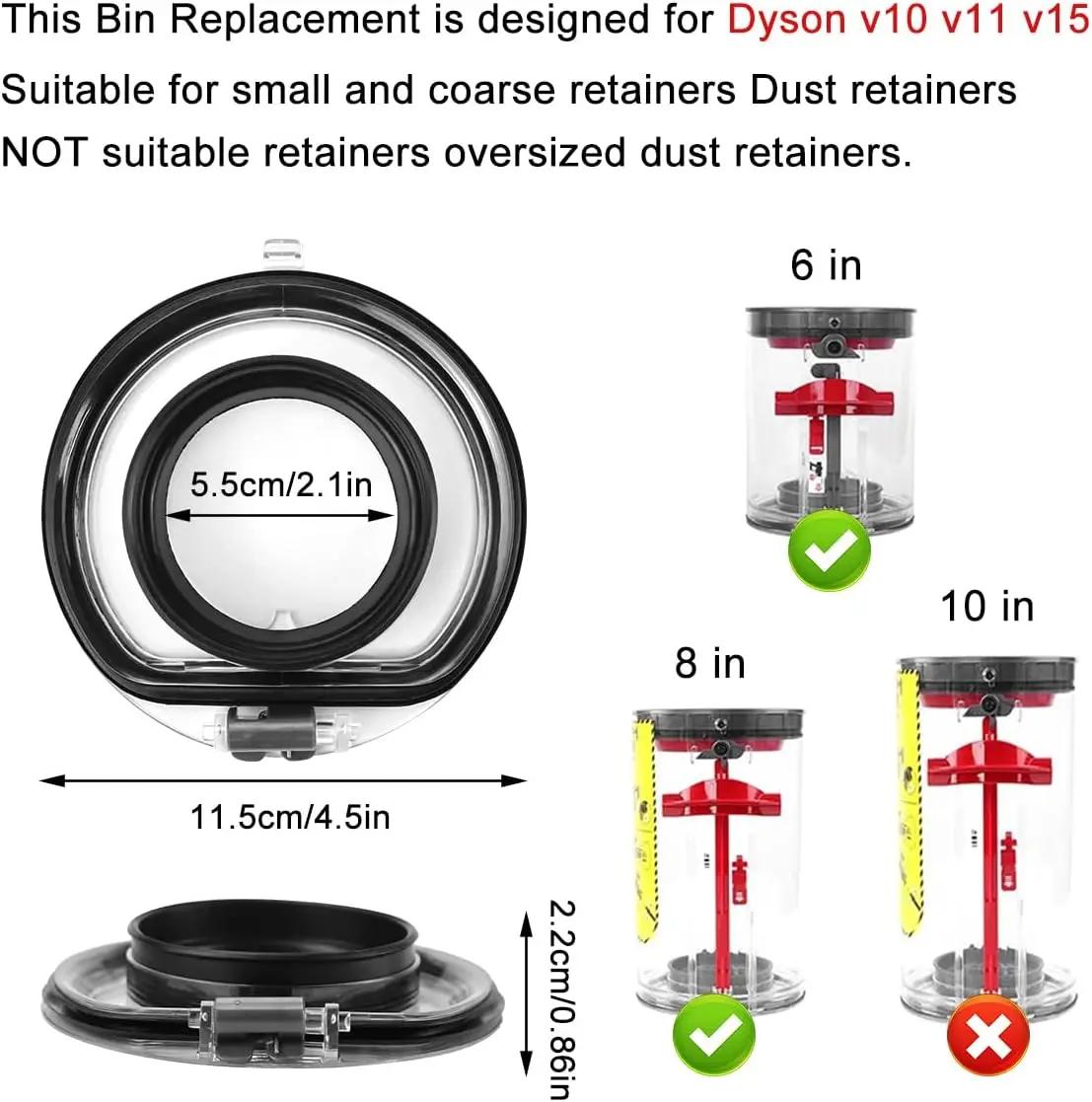 Couvercle de poubelle pour aspirateur Dyson V10 V11, accessoires, boîte de collecteur de poussière,