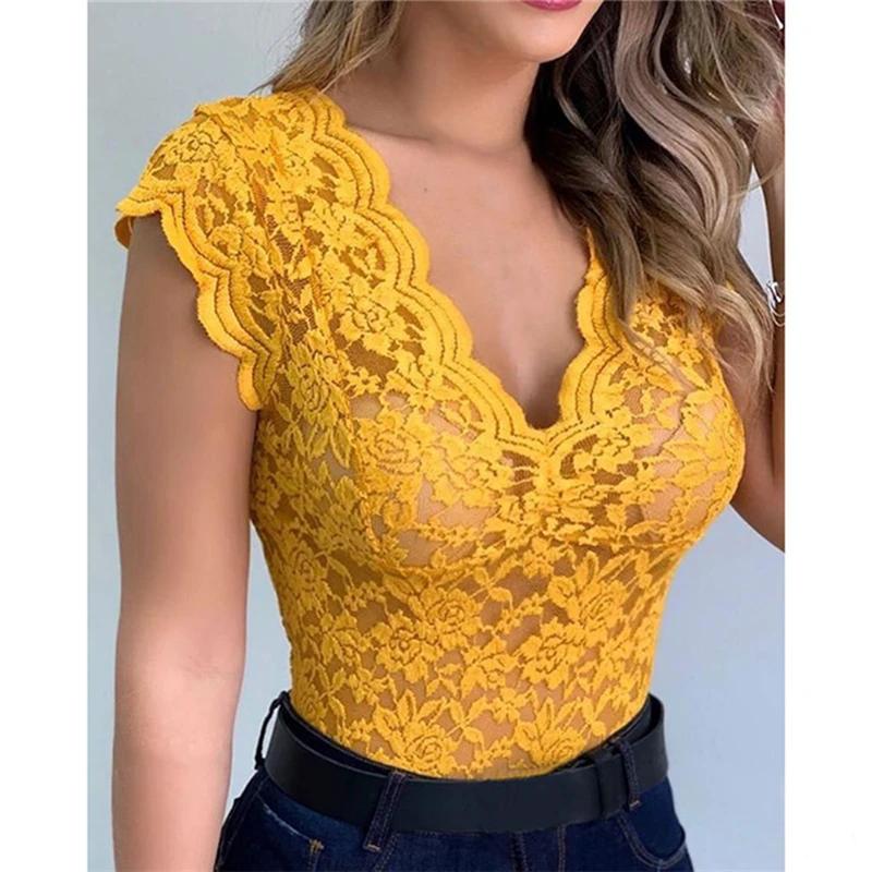 Femmes été Sexy dentelle Crochet Cardigan décontracté couleur unie hauts femme tendance dentelle évi