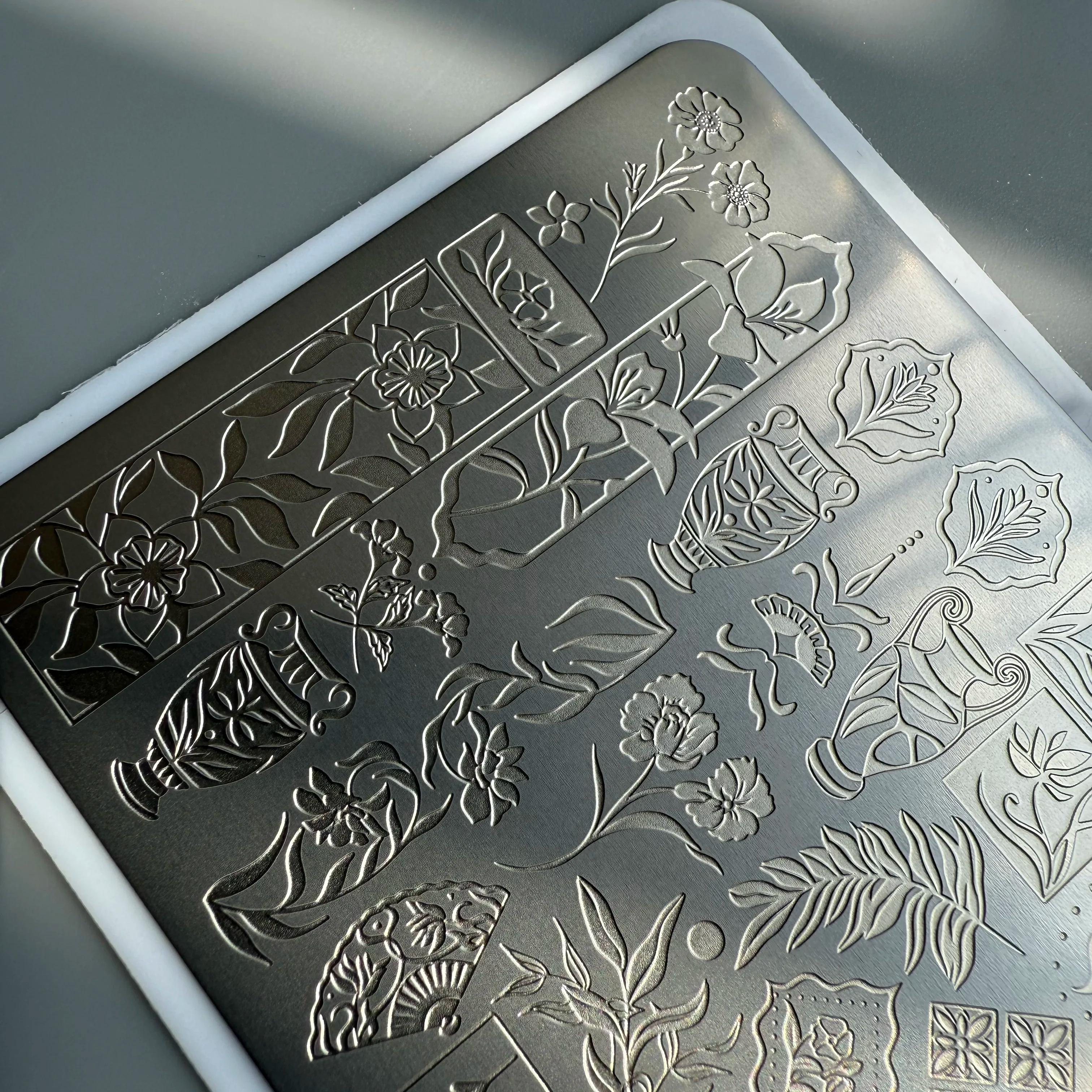XMQ NAIL ART STAMPING PLATES TEMPLATE DE LONNE