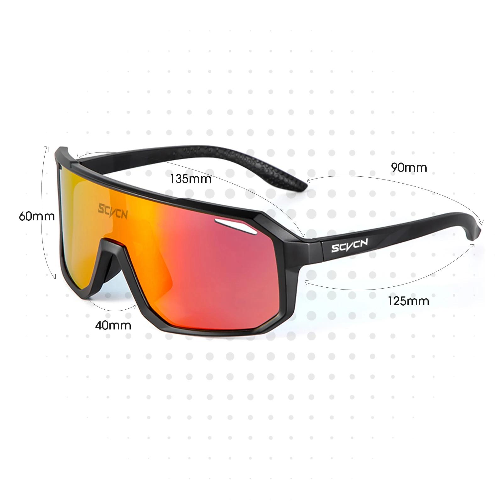 SCVCN-Lunettes de soleil de cyclisme pour hommes et femmes, lunettes de vélo, lunettes de sport, lun