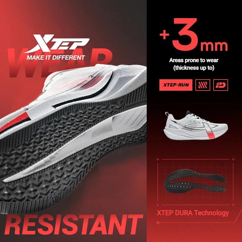 Xtep 2000km 5.0 chaussures de course doux universel baskets coussin Durable Jogging résistant à l'us