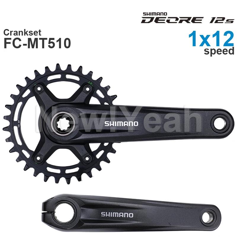 Groupe Shimano DEORE M6100 12 vitesses avec pédalier MT510 177 mm facteur Q et support inférieur SM-