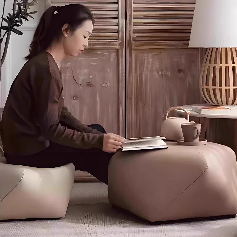 Pouf moderne simplicité faible changement chaussure jetée tabouret repose-pieds maison salon meubles