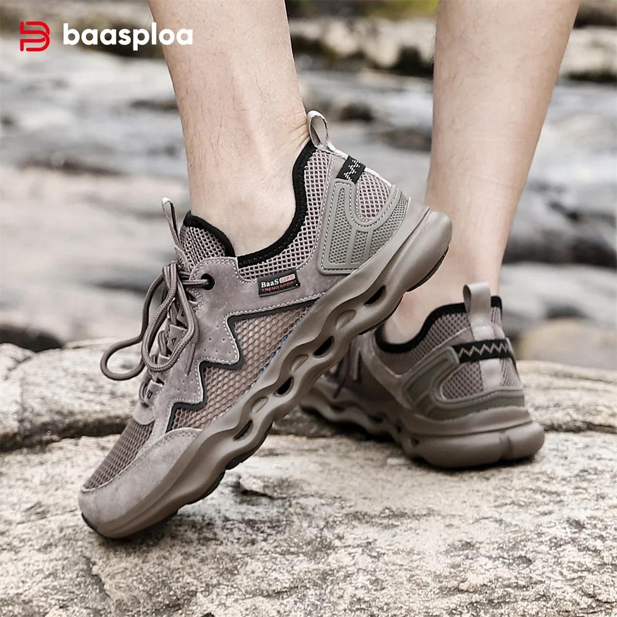Baasploa – chaussures de randonnée pour hommes, confortables, respirantes, pour la rivière et l'eau,