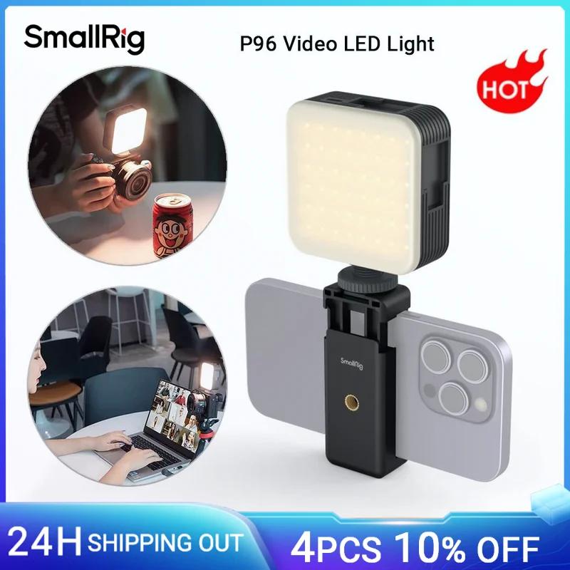 SmallRig P96 LED lumière vidéo Mini LED caméra lumières 2200 mAh 6500 k Zoom Photo vidéo éclairage p