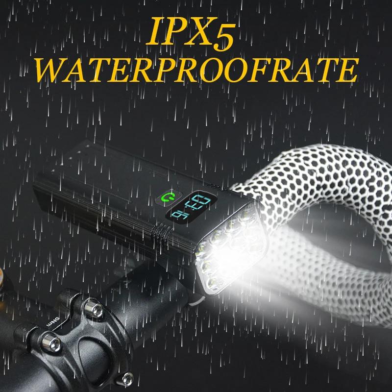 10000mAh vélo vélo lumière USB LED Rechargeable ensemble montagne Cycle avant arrière mettre en évid
