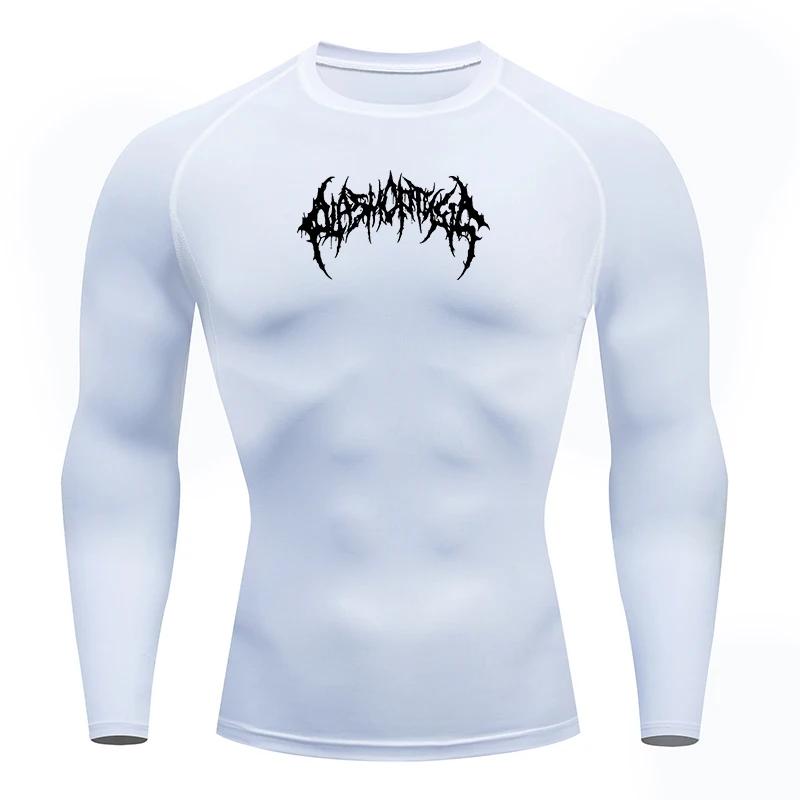 Hommes course Compression T-shirt manches longues Sport t-shirts Gym Fitness sweat mâle Jogging surv